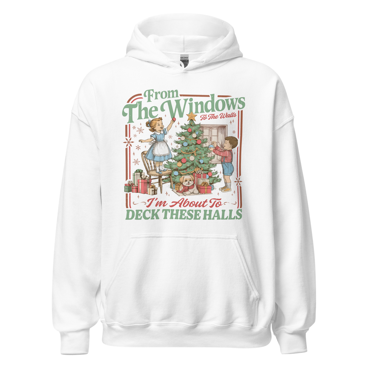 From The Windows on a white hoodie