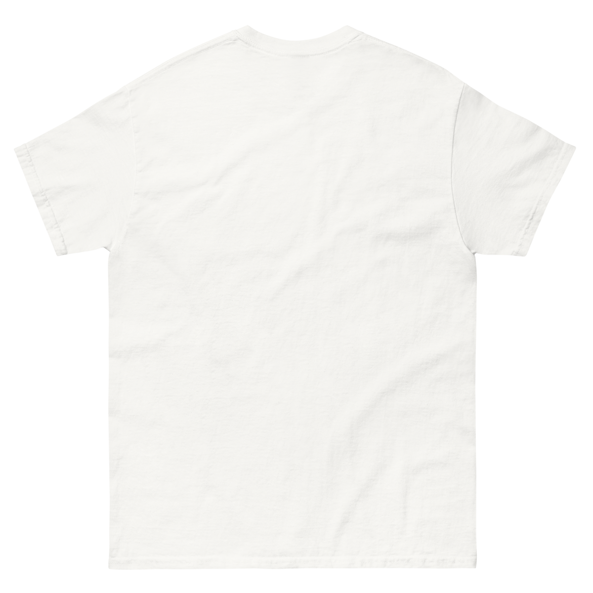 Plain white tee, front