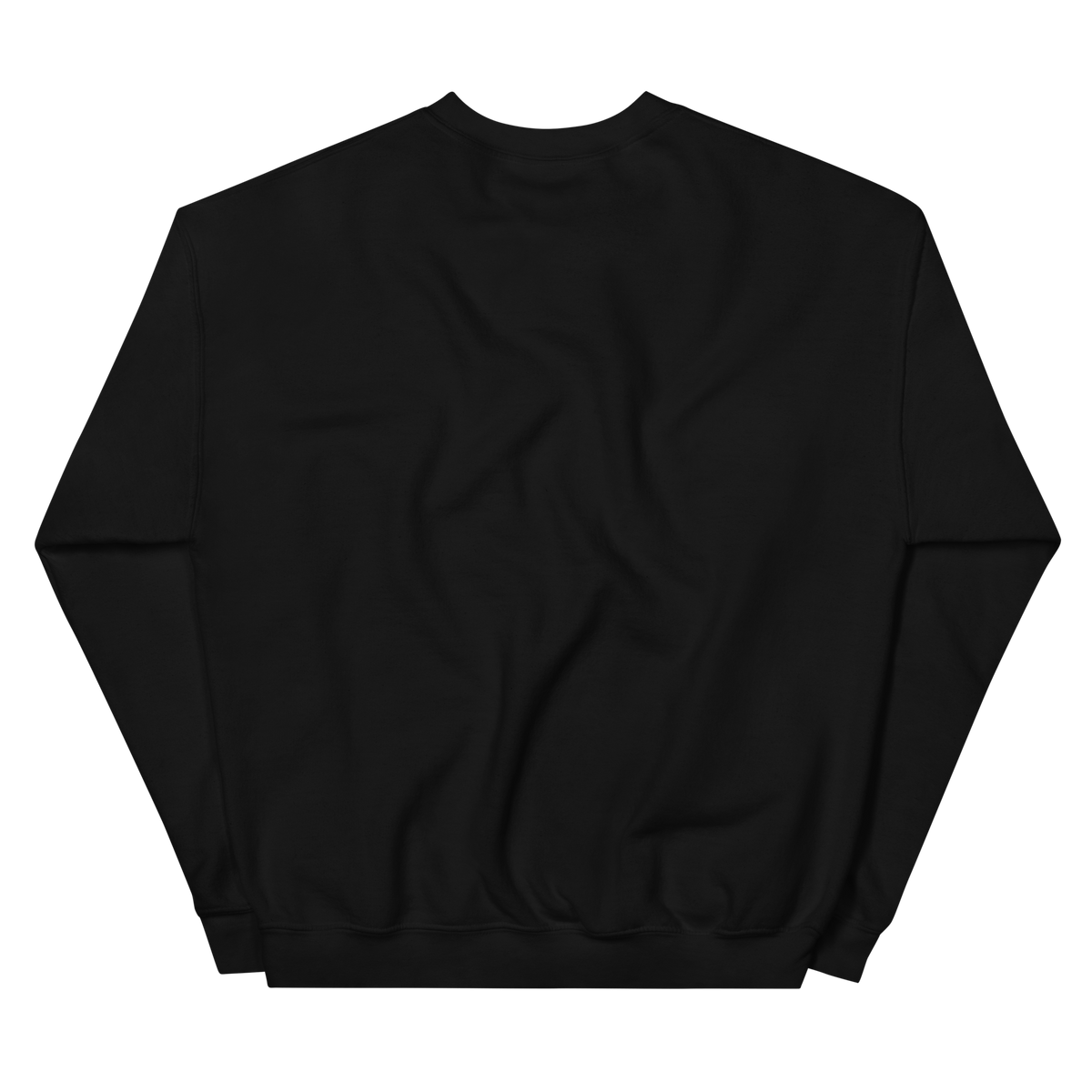Plain black crewneck